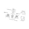 Lampa obrysowa LED, 137L, W21.4, lewa Waś