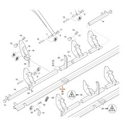 Amazone 969484 Belka mocowania, sprężyn