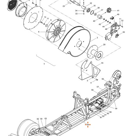 Amazone 965645 Rura DN125 L3850