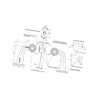 Lampa obrysowa, LED, 499bcl, 12-24V, lewa Waś