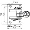 Blokada kompletna K80 130x80 3 ° heavy duty F835500165070 02.481.349-A11 Scharmüller 107256000