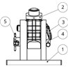 Blokada kompletna K80 130x80 3 ° heavy duty F835500165070 02.481.349-A11 Scharmüller 107256000