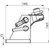 Blokada kompletna K80 130x80 3 ° heavy duty F835500165070 02.481.349-A11 Scharmüller 107256000