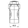 Blokada zaczepu K80 kompletny 3 ° fi20 L40mm, heavy duty Scharmüller 20103080