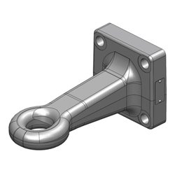 Zaczep oczkowy Ø 50 mm 120x120 DIN9678-2