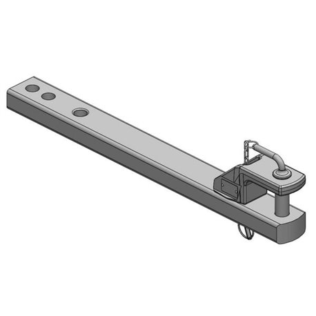Zaczep polowy 90x50 L857 mm kat. 2 Ø 31.5 mm ISO 6489-3