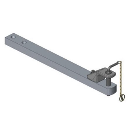 Zaczep polowy 90x50 L980 mm kat. 2 Ø 31.5 mm ISO 6489-3