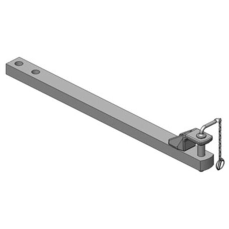 Zaczep polowy 80x50 L1170 mm kat. 2 Ø 31.5 mm
