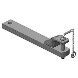 Zaczep polowy 90x40 L640 mm kat. 2 Ø 31.5 mm