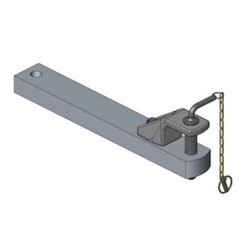 Zaczep polowy 90x50 L640 mm kat. 2 Ø 31.5 mm