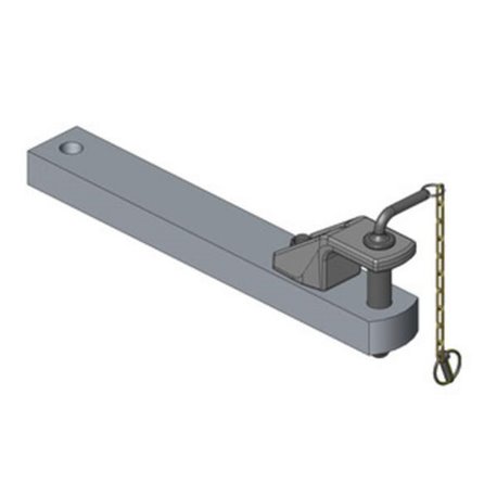 Zaczep polowy 90x50 L640 mm kat. 2 Ø 31.5 mm