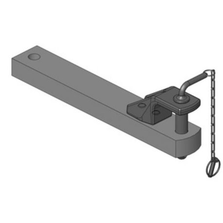 Zaczep polowy 90x50 L598 mm kat. 2 Ø 31.5 mm