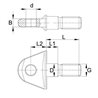 Śruba z uchem stabilizatora, AG 374 D25,2-M24 L62+30 B20 Walterscheid 8716106037438