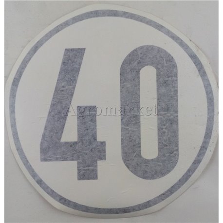 Naklejka 40 Km/h