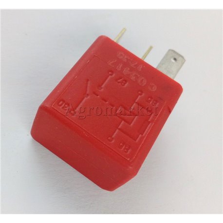 Przekaźnik 12V-30A czerwony