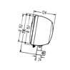 Reflektor 166mm, R2/T4W Hella - JOHN DEERE