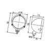 Reflektor H4/T4W, 12/24V Fendt X830160066000 Hella 9002920087735