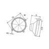 Reflektor Hella - John Deere AL56091, 1860175M1