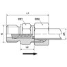 Zawór zwrotny G1/4" BSP/fi 10mm