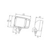 Reflektor, lewy 1EA993975091 Hella 9002920101424