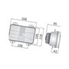 Reflektor 106x118, drogowy John Deere AL152328