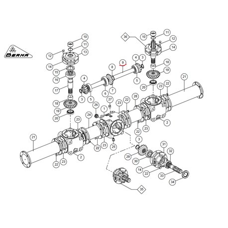 Wał adaptera L-710mm SRT8/1800-540