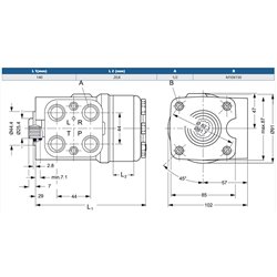 Orbitrol 160 OSPB-ON, Danfoss 150-0043, 280/210 bar