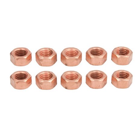 Nakrętka M10x1.50 miedziana SW15 (10szt)