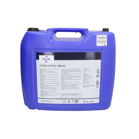 Olej silnikowy Fuchs 15W40 Titan Cargo 20L