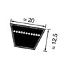 Pasek klinowy 20x1370mm Ld Optibelt 4014486036985