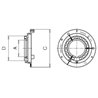 B&P 255021002R02 Pierścień ślizgowy zew. Global, roz. G2, D-47,4 mm Bondioli Pavesi