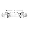 B&P 5C4161FXSS Osłona kompl. 66,6/60,8 fi132mm 100, Global, G3/3/G4/4 L-1610 mm Bondioli Pavesi