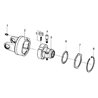 B&P 42100001R03 Krzywka blokady ze sprężyną, do sprzęgła RLA L-62,8mm komp. Bondioli Pavesi 8719607023856