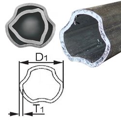 123043000R06 Rura zew. 3000mm D1= 48,00 S4-3T Bondioli & Pavesi