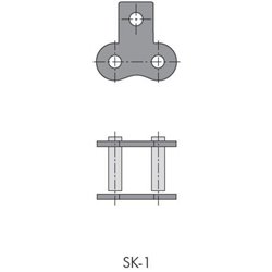 Zamek 10B łańcucha z klipsem SK-1 Tsubaki RS10B1SSK1