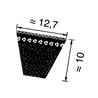 Pasek klinowy uzębiony 12,7x1607mm Ld Optibelt 4014486259162
