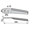 Ząb brony aktywnej, prawy, L332 mm pasujący do Maschio