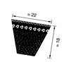 Pasek klinowy uzębiony 22x3000mmLd Optibelt 4014486259681
