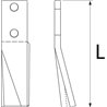 Nóż glebogryzarki fi16,5mm-lewy 270mmx Kuhn 