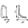 Nóż glebogryzarki fi10,5mm-25mm lewy 163mmx92mm Ferrari 72 Super 