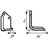 Nóż glebogryzarki fi12,5mm-56mm lewy 170mmx125mm Holder 183 244 22 10 