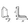 Nóż glebogryzarki fi12,5mm-40mm lewy 164mmx111mm Celli 531512 