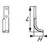 Nóż glebogryzarki fi9mm-60mm prawy 200mmx62mm Honda F 400/80 