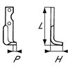 Nóż glebogryzarki fi9mm-70mm prawy 175mmx50mm Agria 