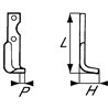 Nóż glebogryzarki fi9mm-70mm prawy 215mmx50mm Agria 