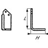 Nóż glebogryzarki fi11,5mm-57mm prawy 180mmx135mm Howard 