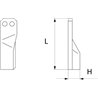 Nóż glebogryzarki fi14,5mm-44mm prawy 180mmx Maschio 