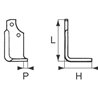 Nóż glebogryzarki fi16mm-68mm prawy 230mmx135mm Maschio 
