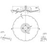 Talerz brony 450x5 uzębiony 4x98-D13 Carrier Kramp 8719493389166