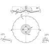 Talerz brony 432x5 uzębiony 4x98-D12,5 Carrier Vaderstad zam. Kramp 8719493387117